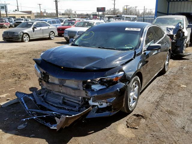 1G1ZB5ST9HF172289 - 2017 CHEVROLET MALIBU LS BLACK photo 2