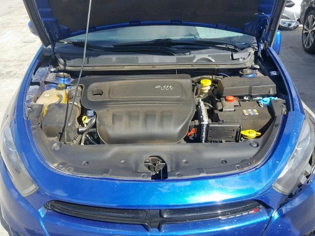 1C3CDFBAXDD311769 - 2013 DODGE DART SXT BLUE photo 7