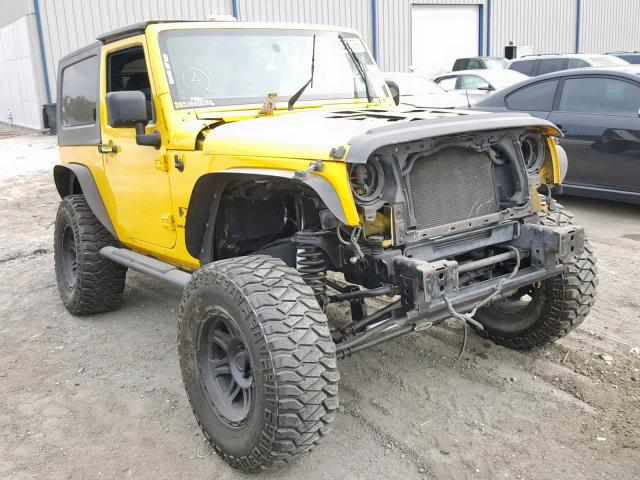 1J8FA241X8L510493 - 2008 JEEP WRANGLER X YELLOW photo 1