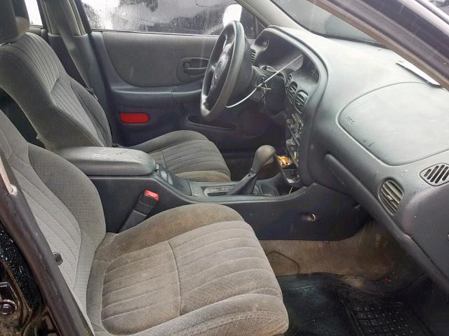 1G2WK52J21F157300 - 2001 PONTIAC GRAND PRIX BLACK photo 5