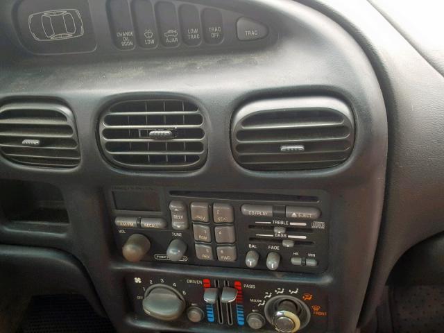 1G2WK52J21F157300 - 2001 PONTIAC GRAND PRIX BLACK photo 9