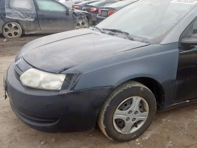 1G8AG52FX3Z141537 - 2003 SATURN ION LEVEL BLACK photo 9