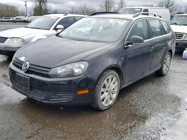 3VWPL7AJ0BM710387 - 2011 VOLKSWAGEN JETTA TDI BLACK photo 2