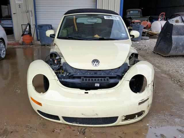 3VWRF31Y56M300096 - 2006 VOLKSWAGEN NEW BEETLE ყვითელი ფოტო 9