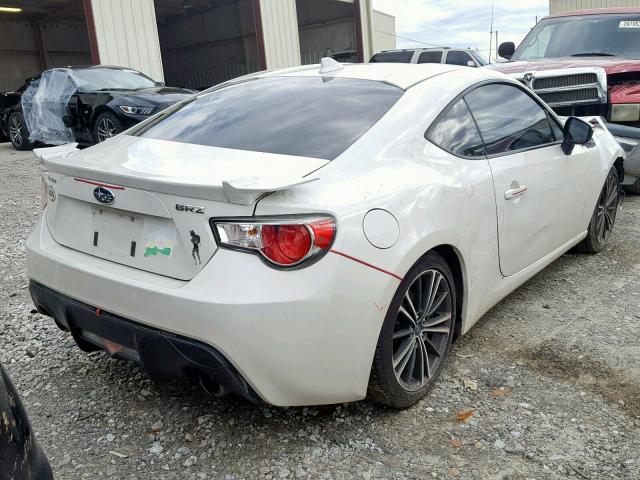 JF1ZCAC12F8604528 - 2015 SUBARU BRZ 2.0 LI WHITE photo 4