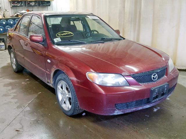 JM1BJ225030195662 - 2003 MAZDA PROTEGE DX MAROON photo 1