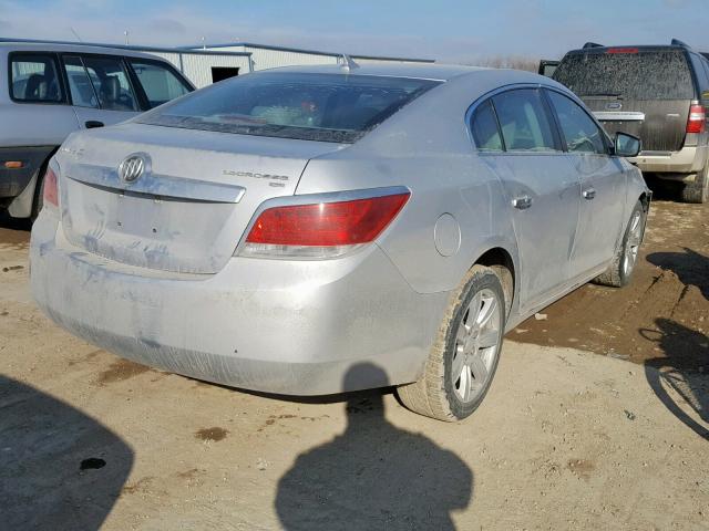 1G4GC5EG6AF118038 - 2010 BUICK LACROSSE C SILVER photo 4