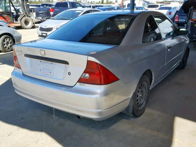 1HGEM21223L072330 - 2003 HONDA CIVIC DX SILVER photo 4