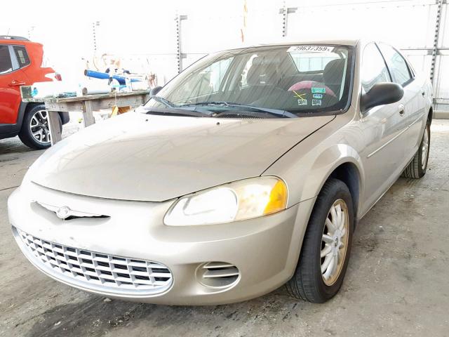 1C3EL46XX3N501739 - 2003 CHRYSLER SEBRING LX GOLD photo 2