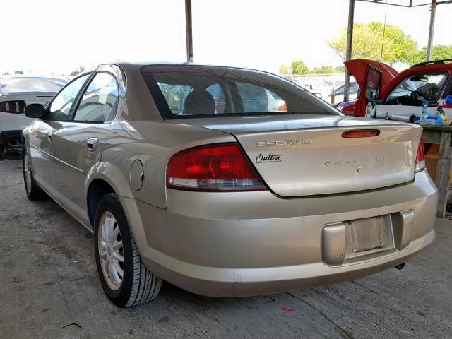 1C3EL46XX3N501739 - 2003 CHRYSLER SEBRING LX GOLD photo 3