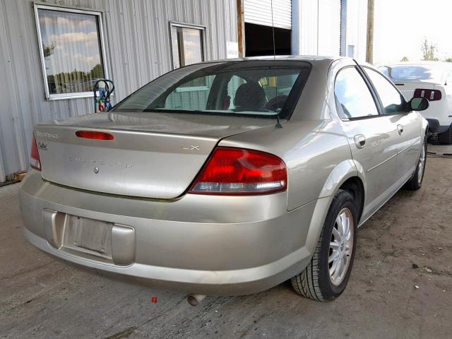 1C3EL46XX3N501739 - 2003 CHRYSLER SEBRING LX GOLD photo 4