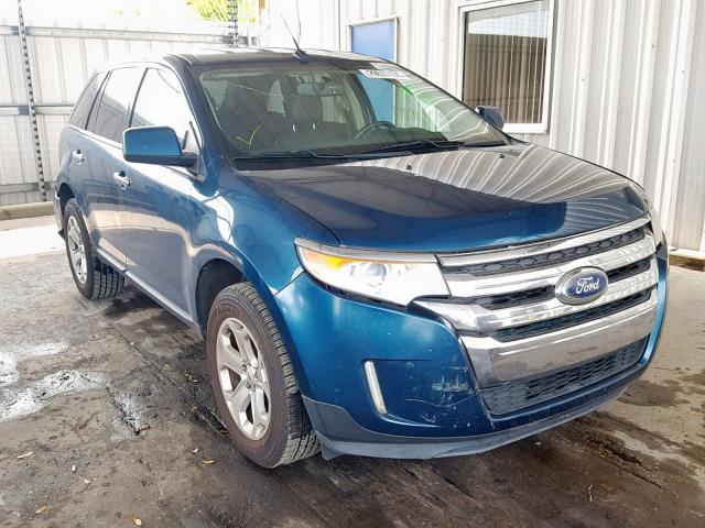 2FMDK3JC3BBA03543 - 2011 FORD EDGE SEL BLUE photo 1