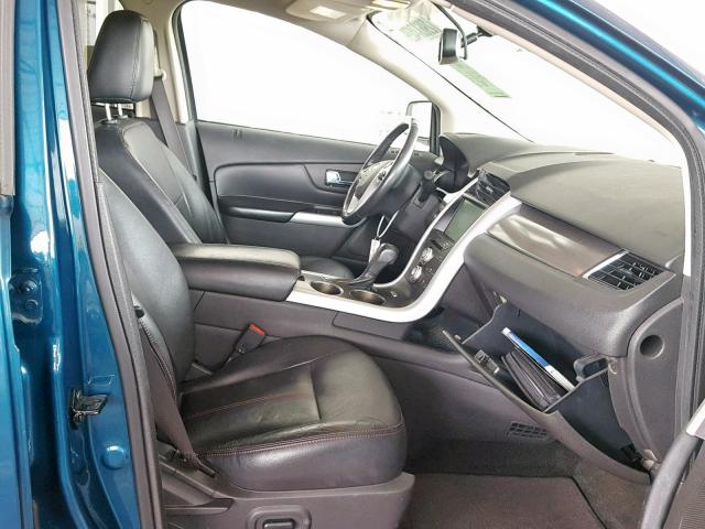 2FMDK3JC3BBA03543 - 2011 FORD EDGE SEL BLUE photo 5