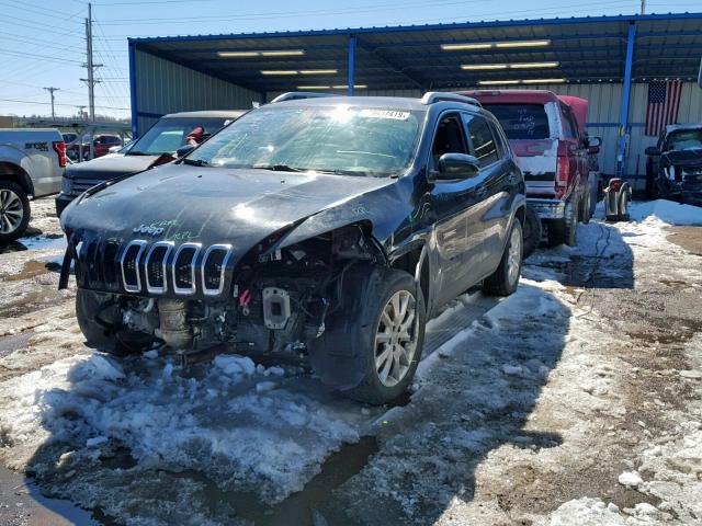 1C4PJLDS7FW597436 - 2015 JEEP CHEROKEE L BLACK photo 2