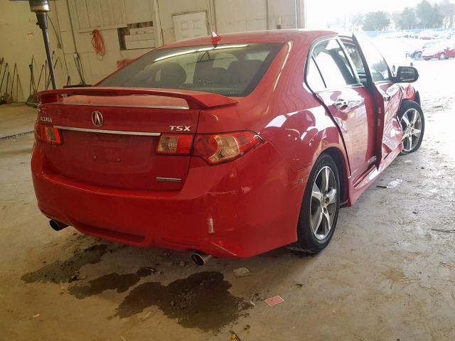 JH4CU2F87CC001562 - 2012 ACURA TSX SE RED photo 4