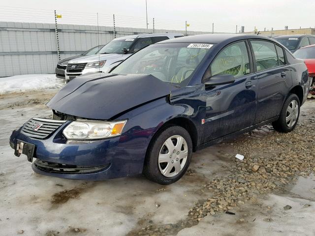 1G8AJ55F57Z136555 - 2007 SATURN ION LEVEL BLUE photo 2