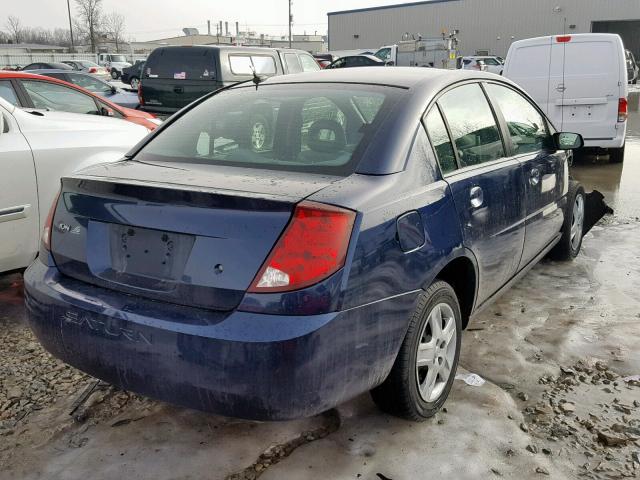 1G8AJ55F57Z136555 - 2007 SATURN ION LEVEL BLUE photo 4