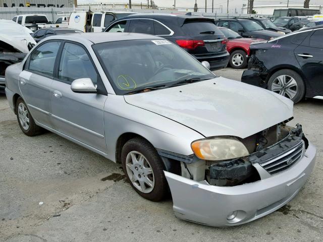 KNAFB121245318644 - 2004 KIA SPECTRA BA GRAY photo 1