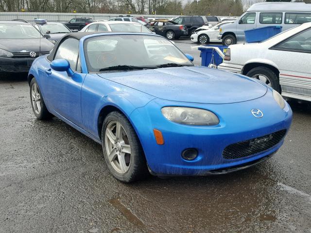 JM1NC25F560104529 - 2006 MAZDA MX-5 MIATA BLUE photo 1