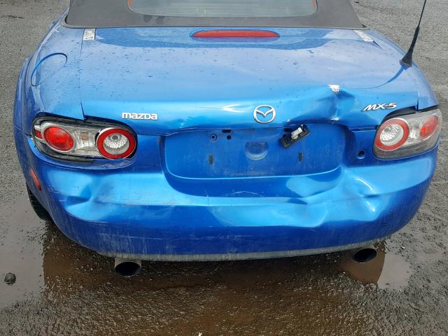 JM1NC25F560104529 - 2006 MAZDA MX-5 MIATA BLUE photo 9