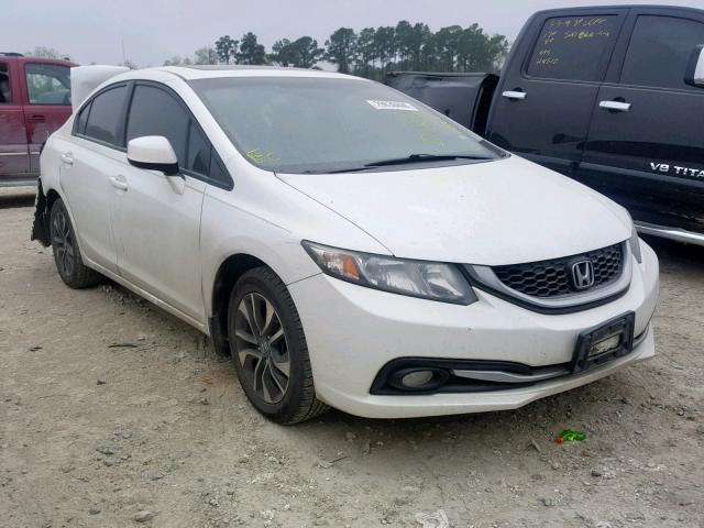 19XFB2F91DE056449 - 2013 HONDA CIVIC EXL WHITE photo 1