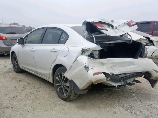 19XFB2F91DE056449 - 2013 HONDA CIVIC EXL WHITE photo 3