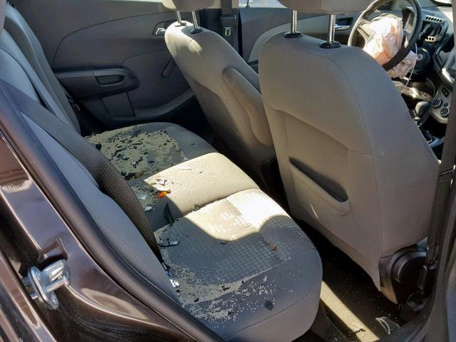 1G1JB6SHXD4218037 - 2013 CHEVROLET SONIC LS 黑色 照片 6