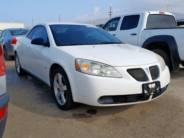 1G2ZH351074105955 - 2007 PONTIAC G6 GT WHITE photo 1