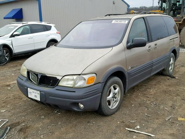 1GMDX03E8XD305345 - 1999 PONTIAC MONTANA TAN photo 2