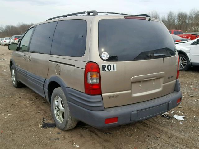 1GMDX03E8XD305345 - 1999 PONTIAC MONTANA TAN photo 3