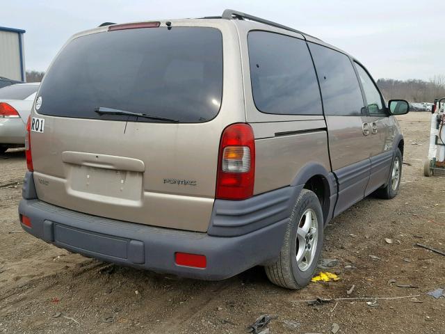 1GMDX03E8XD305345 - 1999 PONTIAC MONTANA TAN photo 4