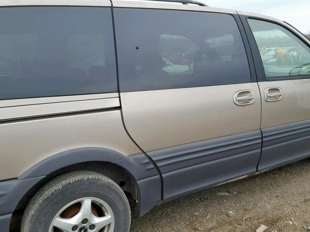 1GMDX03E8XD305345 - 1999 PONTIAC MONTANA TAN photo 9