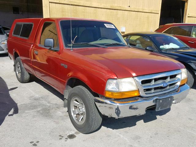 1FTYR10V6YPA84290 - 2000 FORD RANGER RED photo 1