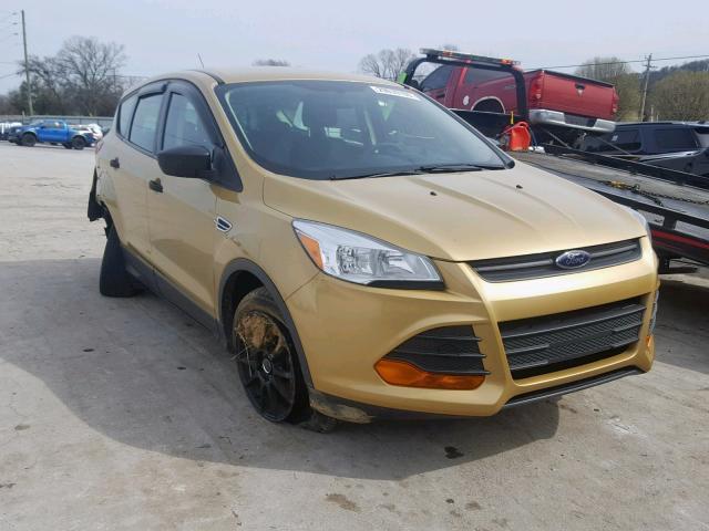 1FMCU0F76EUC57052 - 2014 FORD ESCAPE S GOLD photo 1