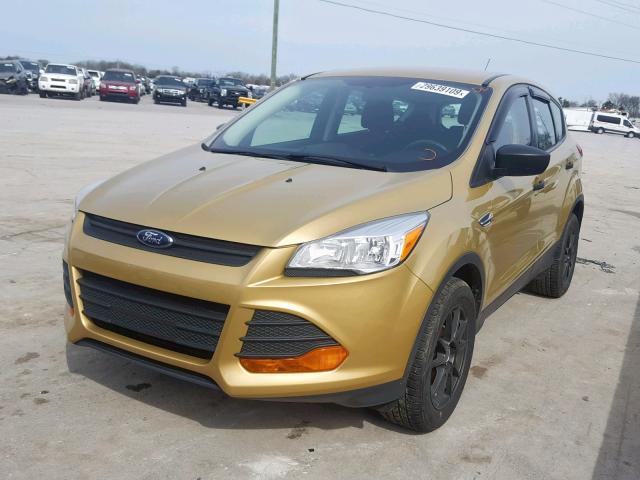 1FMCU0F76EUC57052 - 2014 FORD ESCAPE S GOLD photo 2