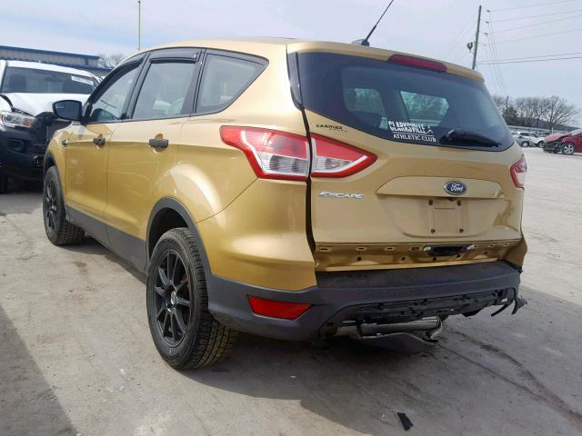 1FMCU0F76EUC57052 - 2014 FORD ESCAPE S GOLD photo 3