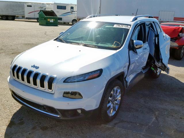 1C4PJLDS4FW542460 - 2015 JEEP CHEROKEE L WHITE photo 2