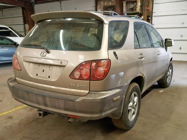 JT6HF10U0Y0130941 - 2000 LEXUS RX 300 GOLD photo 4