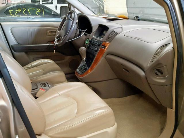 JT6HF10U0Y0130941 - 2000 LEXUS RX 300 GOLD photo 5