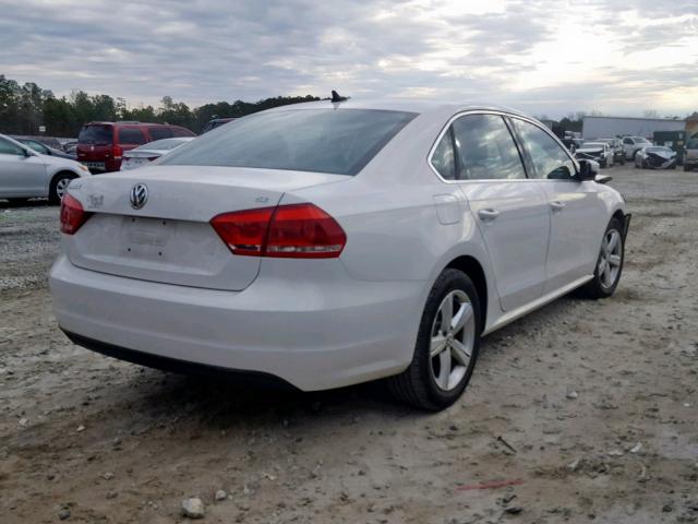 1VWBH7A39DC015293 - 2013 VOLKSWAGEN PASSAT SE WHITE photo 4