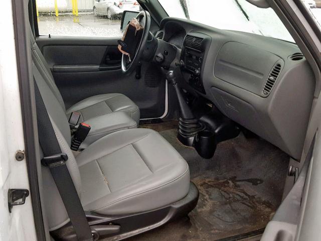 1FTYR10D77PA59212 - 2007 FORD RANGER WHITE photo 5