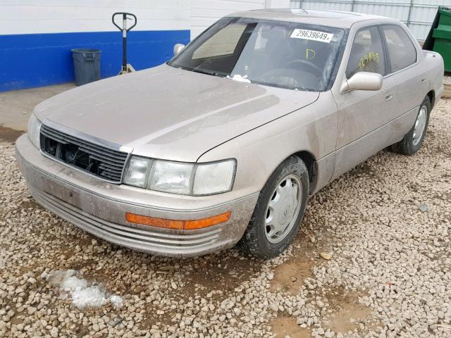 JT8UF11E0R0210500 - 1994 LEXUS LS 400 BEIGE photo 2