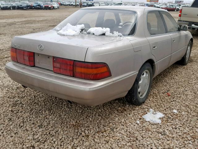 JT8UF11E0R0210500 - 1994 LEXUS LS 400 BEIGE photo 4