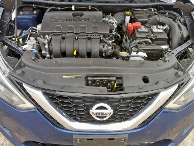 3N1AB7AP4KY213452 - 2019 NISSAN SENTRA S BLUE photo 7