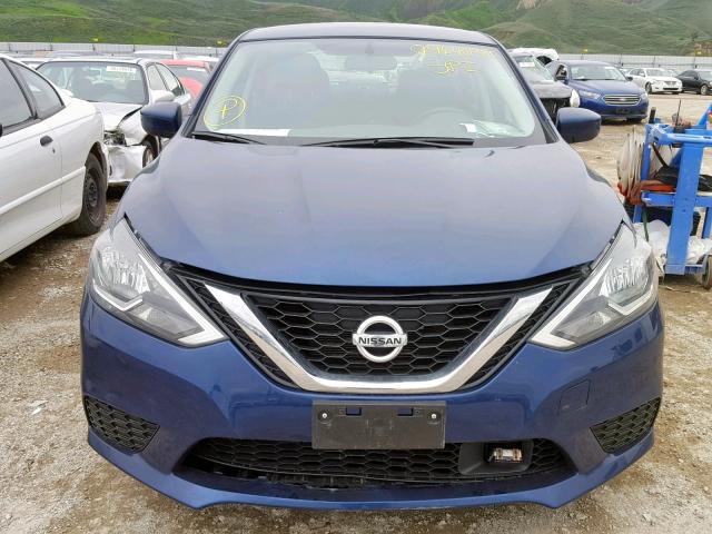 3N1AB7AP4KY213452 - 2019 NISSAN SENTRA S BLUE photo 9