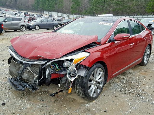 KMHFH4JG3CA190828 - 2012 HYUNDAI AZERA GLS MAROON photo 2