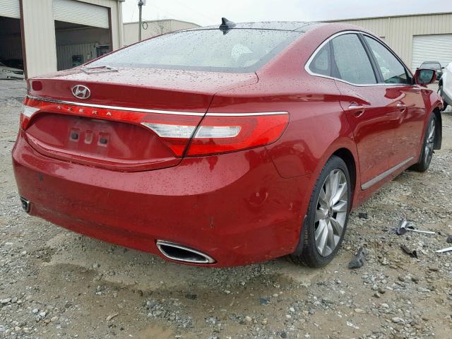 KMHFH4JG3CA190828 - 2012 HYUNDAI AZERA GLS MAROON photo 4