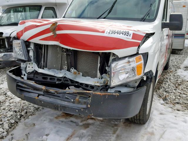 1N6BF0KM3GN816122 - 2016 NISSAN NV 1500 S WHITE photo 9