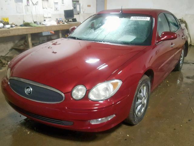 2G4WD532351232575 - 2005 BUICK LACROSSE C BURGUNDY photo 2