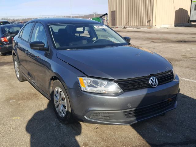 3VW2K7AJ5BM304909 - 2011 VOLKSWAGEN JETTA BASE GRAY photo 1